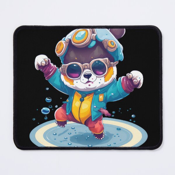 Item preview, A cute trippy bear wearing goggles designed and sold by Aiartly.