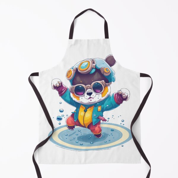 Item preview, A cute trippy bear wearing goggles designed and sold by Aiartly.