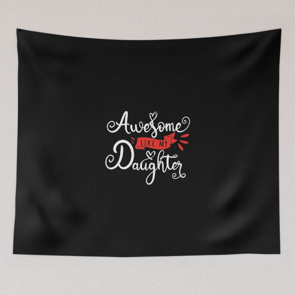 Item preview, Awesome Like My Daughter Cute Mothers Birthday Design designed and sold by ZETTIF ⭐⭐⭐⭐⭐.