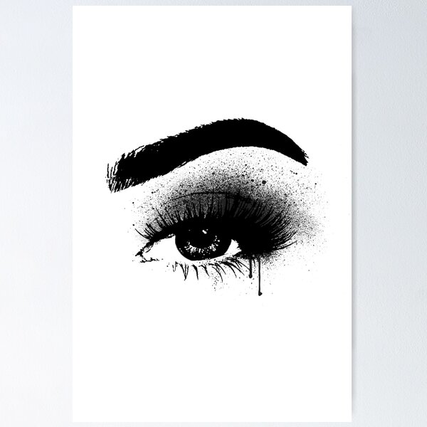 Item preview, Smokey eye make up, with inky drip designed and sold by AmandaGreenwood.