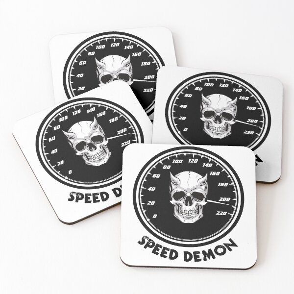 Item preview, Speed Demon Black and White designed and sold by BikersIslandTM.