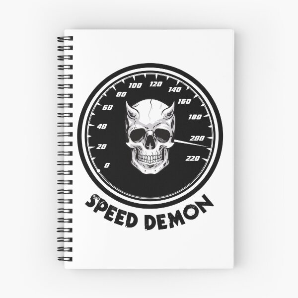 Item preview, Speed Demon Black and White designed and sold by BikersIslandTM.