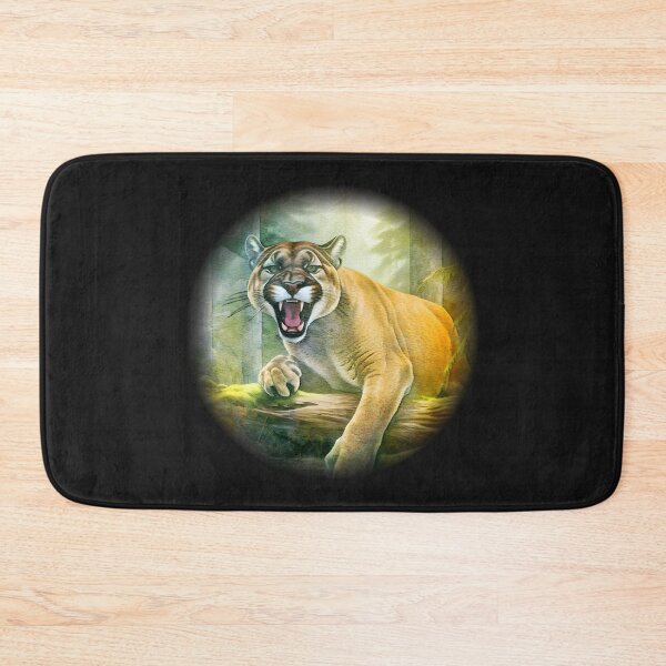 Item preview, Snarling Cougar Ready to Pounce, Beautiful Mountain Lion Design designed and sold by RarefiedAir.
