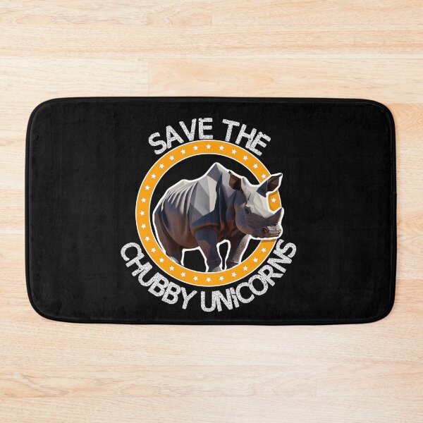Item preview, Save the Chubby unicorns, rhinoceros fan designed and sold by mwebba2005.