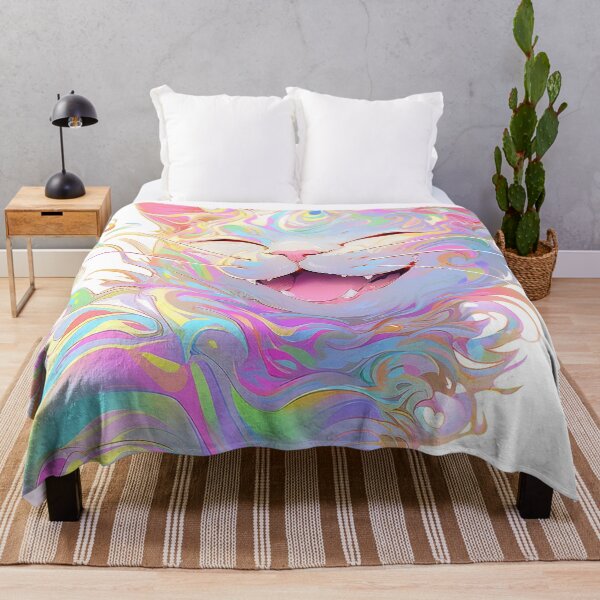 Item preview, Cat Smiling into the Rainbow: AI-Generated Kitten Artwork Inspired by Lisa Frank, James Jean, and Alberto Seveso" designed and sold by ManuelAndreas.