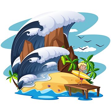 Lets go surfing | Sticker