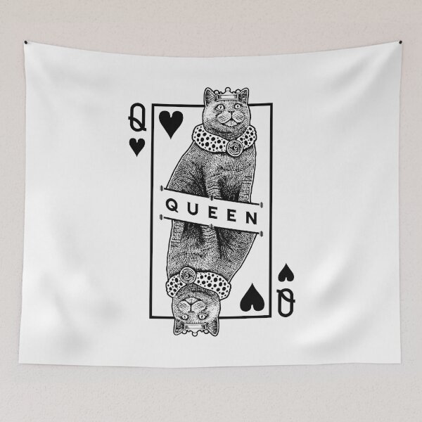 Item preview, British Shorthair Queen Of Hearts Funny Cat Lover Pop Art designed and sold by GrandeDuc.