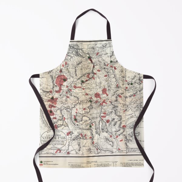 Item preview, Vintage Yellowstone National Park Map 1881 designed and sold by Daniel Hagerman.