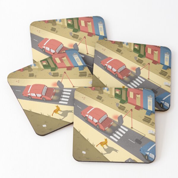 Item preview, Urban cat crossing the street designed and sold by Rômulo Queiroz.