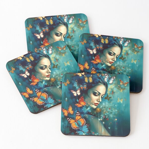 Item preview, Female Surrounded By Butterflies designed and sold by MTJ-Mushrooms.