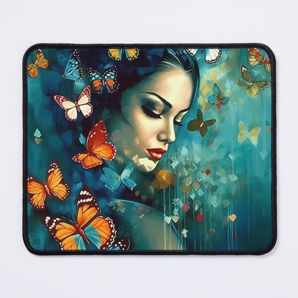Item preview, Female Surrounded By Butterflies designed and sold by MTJ-Mushrooms.