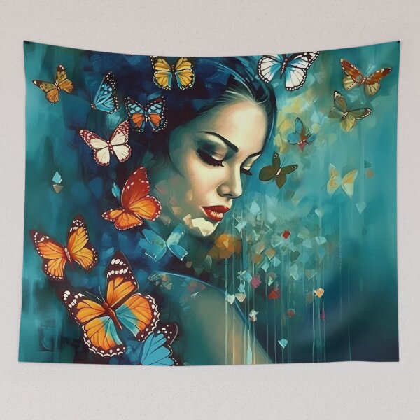 Item preview, Female Surrounded By Butterflies designed and sold by MTJ-Mushrooms.
