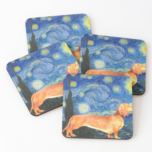 Item preview, Dachshund Starry Night designed and sold by DesignDLW.