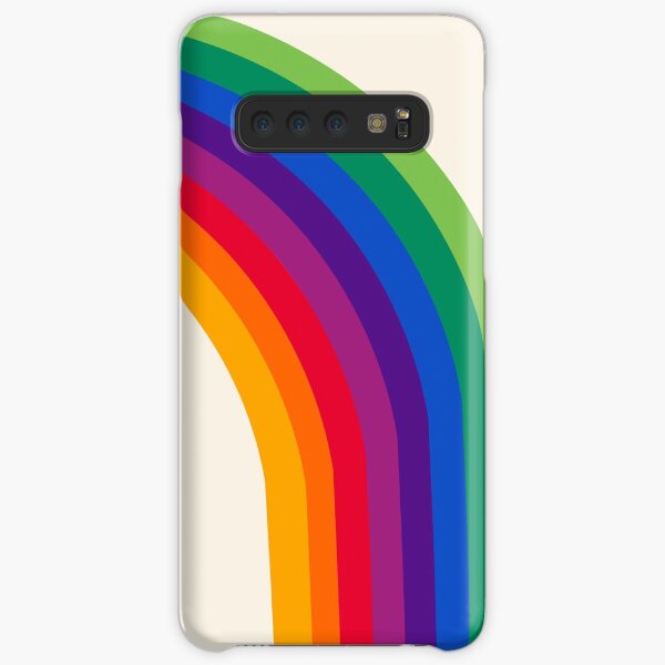 Groovy - rainbow 70s 1970s style retro throwback minimal happy hippie art decor Samsung Galaxy Snap Case