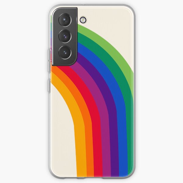 Groovy - rainbow 70s 1970s style retro throwback minimal happy hippie art decor Samsung Galaxy Soft Case