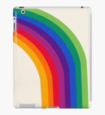 Groovy - rainbow 70s 1970s style retro throwback minimal happy hippie art decor iPad Case/Skin