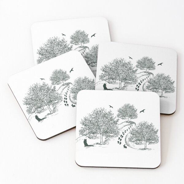 Item preview, Footprints in the woods designed and sold by Piartstudio.