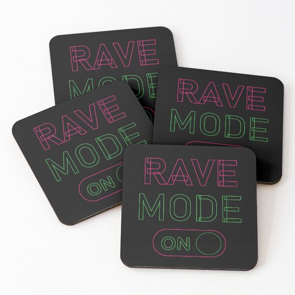 Item preview, RAVE MODE ON Pink & Green designed and sold by LightsOutSupply.