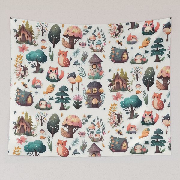 Item preview, Cute Animals Pattern designed and sold by aiko-art.
