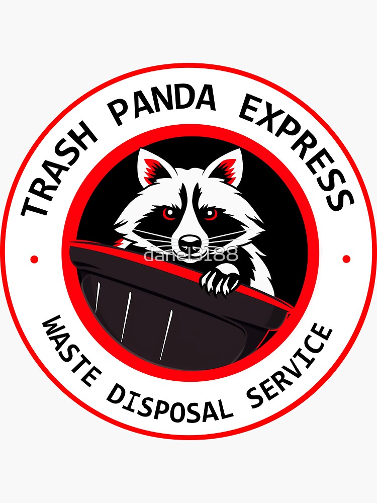 Car Decal American Emblem Trash Panda