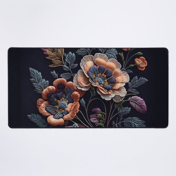 Item preview, Vintage Embroidered Bouquet Floral designed and sold by SecretDicer.