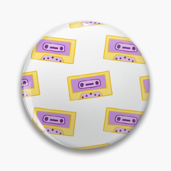 Artikelvorschau, Disco collection cassette tape purple and yellow- white background entworfen und verkauft von Studio Lydia  Lovely.
