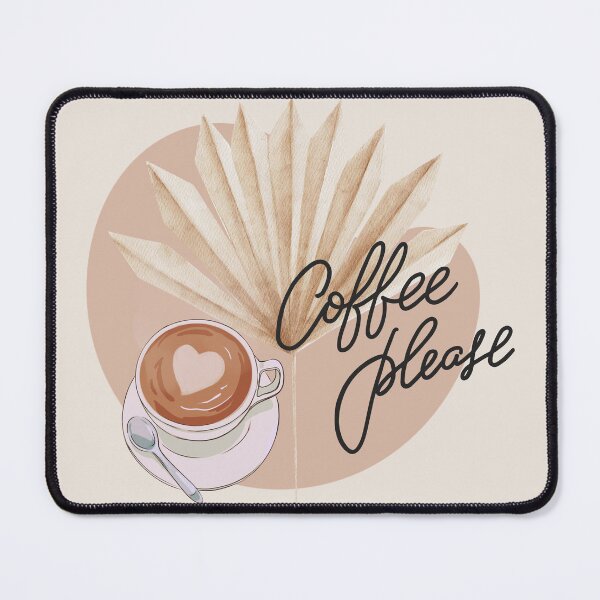Item preview, Boho Coffee Please Mug with Dried Palm Leaf Design designed and sold by MelodySimmons.