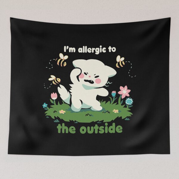 Item preview, Allergic to the Outside designed and sold by TechraNova.