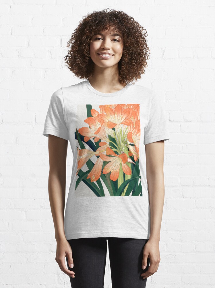 Disover Old Japanese Cliviminiata flower fine painting for home decoration. | Essential T-Shirt 