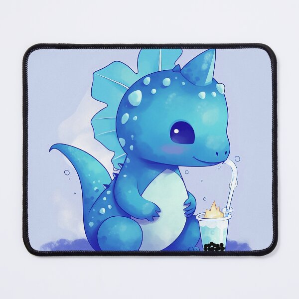 Item preview, cute dino boba blue dinosaur emoji designed and sold by nhahn33.