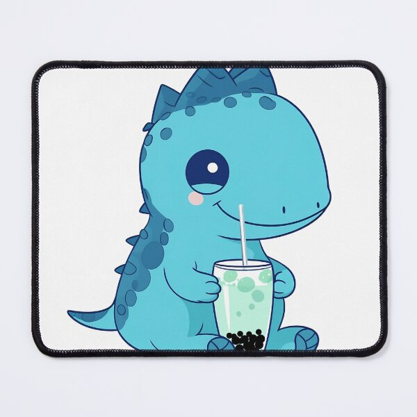Item preview, cute dino boba blue dinosaur emoji designed and sold by nhahn33.