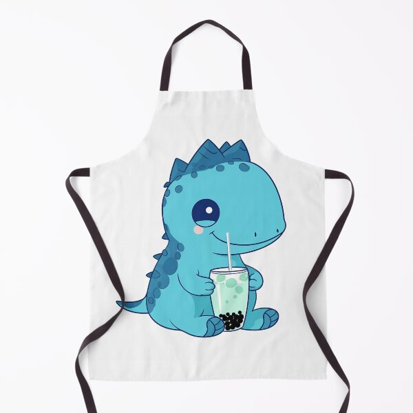 Item preview, cute dino boba blue dinosaur emoji designed and sold by nhahn33.