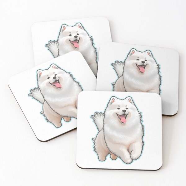Item preview, The happy Samoyed designed and sold by KukiStickers.