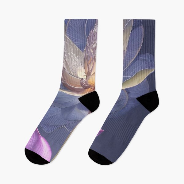 Item preview, Lotus Abstract light blue background designed and sold by christineiris.