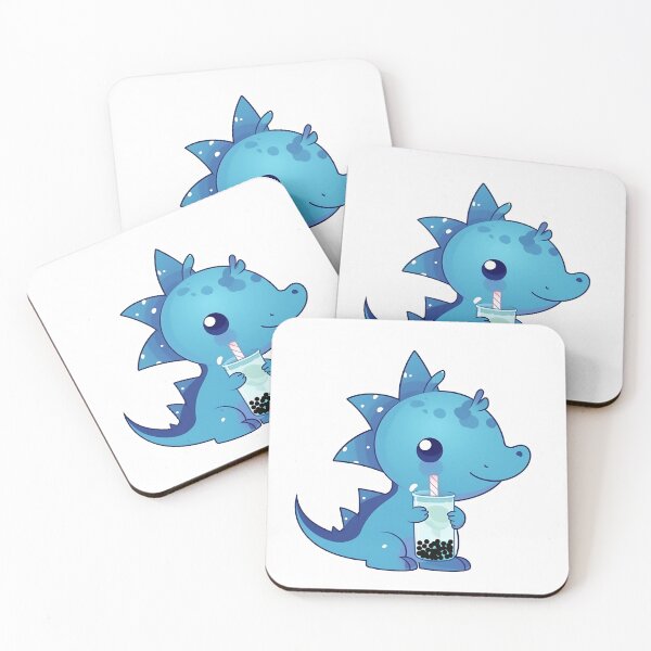 Item preview, cute dino boba blue dinosaur emoji  designed and sold by nhahn33.
