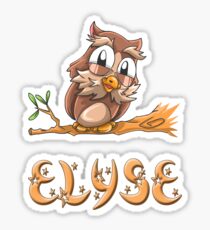 Elyse Owl Sticker