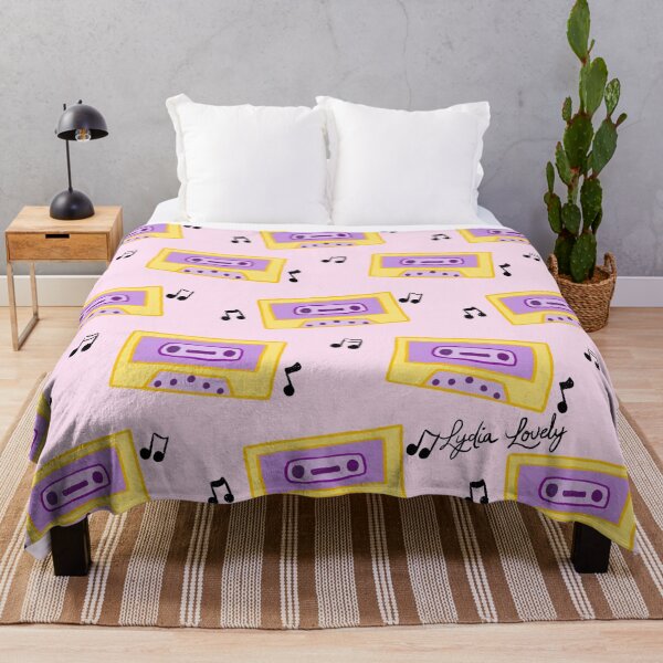 Item preview, Disco collection cassette tape purple and yellow- pink background designed and sold by Studio Lydia  Lovely.
