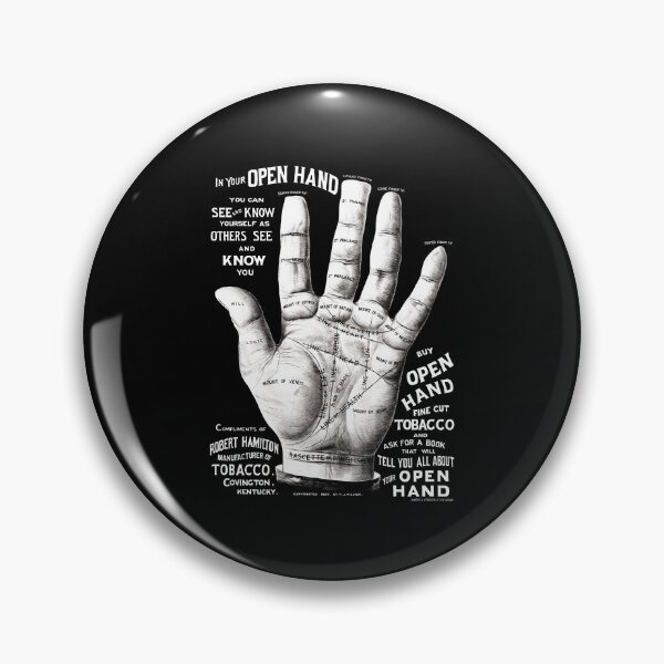 Item preview, Open hand palm reading -Vintage Picture Hand Palm designed and sold by TeeARTHY.