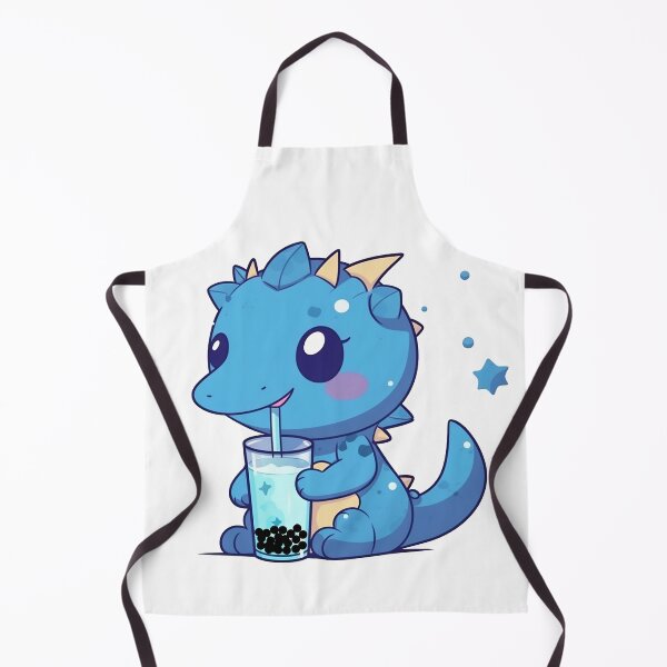 Item preview, cute dino boba blue dinosaur emoji designed and sold by nhahn33.