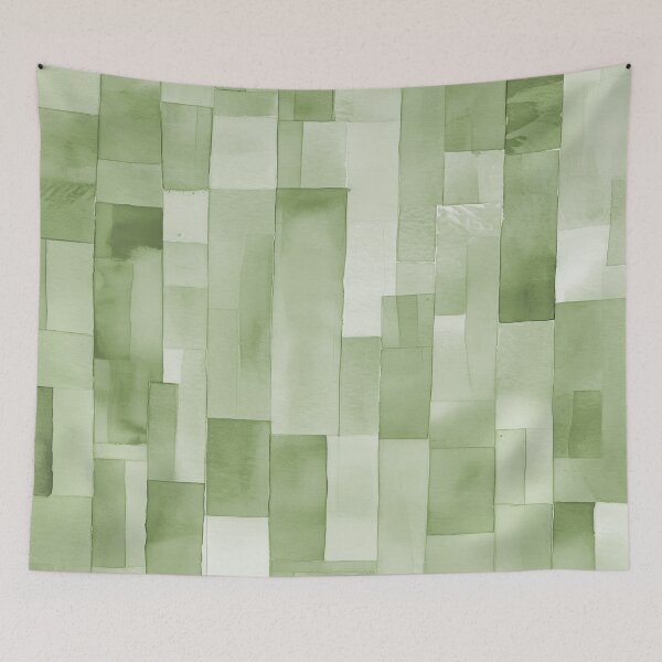 Item preview, Colorful Green Hues Watercolor Abstract designed and sold by creative321.