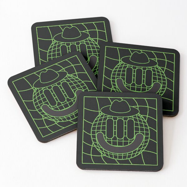 Item preview, grid style futuristic smile designed and sold by frischxprints.