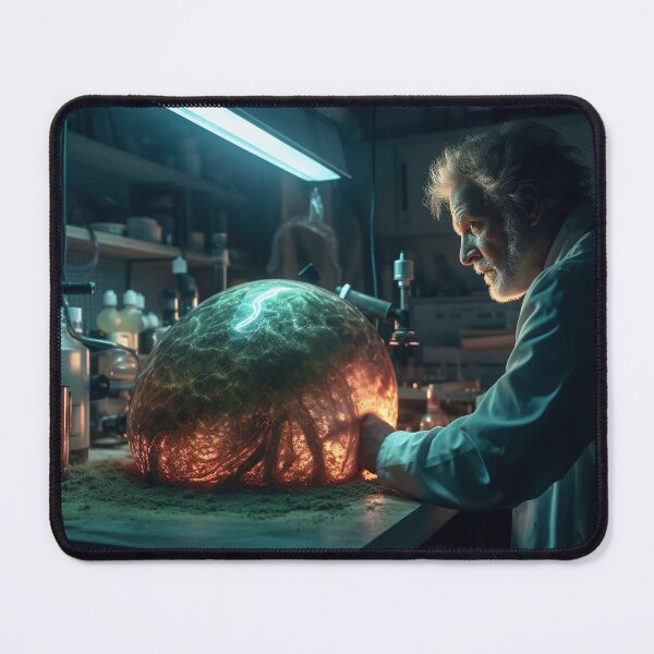 Item preview, Mad Scientist Creating a Plasma Monster in the Lab designed and sold by CreationP.