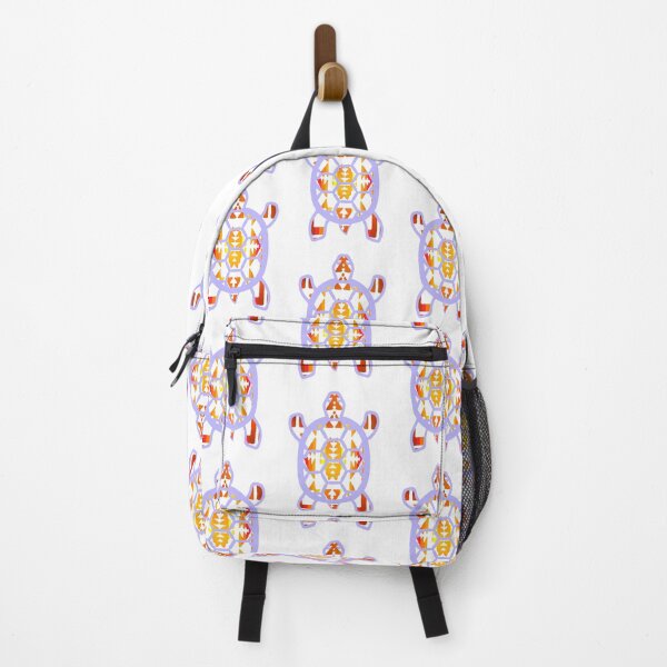 Item preview, Light Purple  / White / Fire Color Native Print Turtle Design  designed and sold by JMWCD.