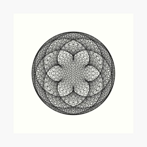 Cardiod Modulo n = 455 m = 500 Art Print