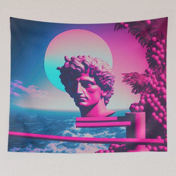 Item preview, Retro Futurism: A Vaporwave Fusion of Past and Present designed and sold by Mullet Monkey.
