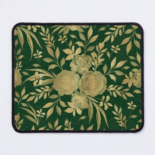 Item preview, Elegant Green Gold Roses Floral Design designed and sold by NdesignTrend.