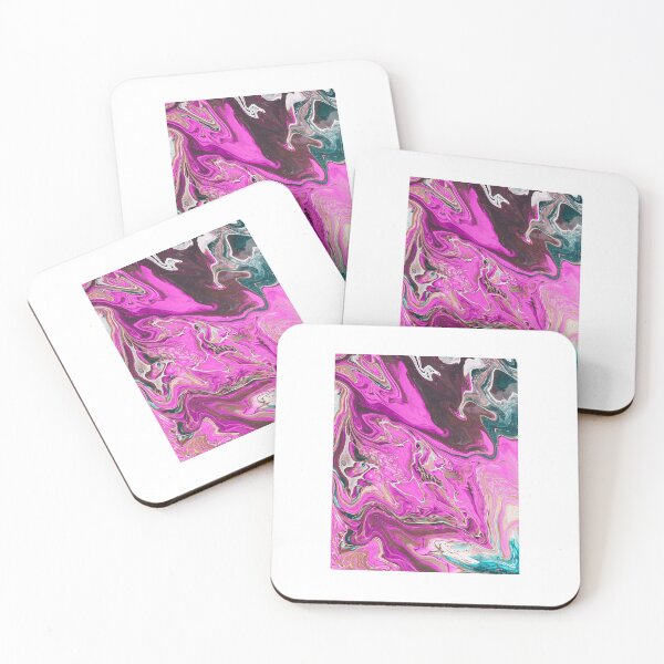 Item preview, Pink and Teal Acrylic Pour designed and sold by Jenson Major.