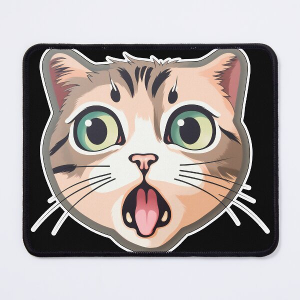 Item preview, Cat Miaw Tshirt Sticker | 4 designs available | designed and sold by Hazmat-AI7.
