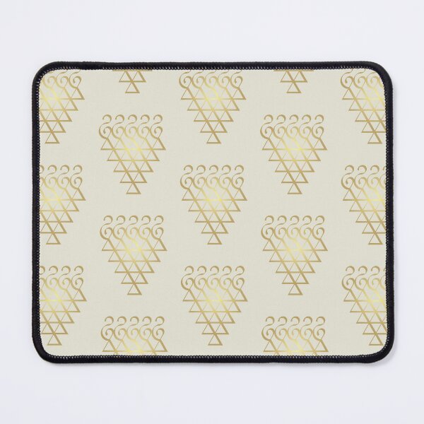 Item preview, Indian Symbol of Knowledge and Wisdom Saraswati Yantra Golden Color Flat Design designed and sold by Wiggly Lines.