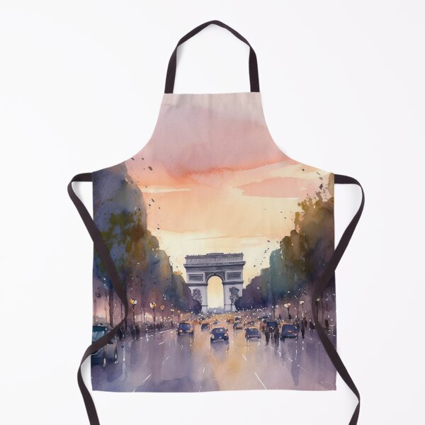 Item preview, Dusk in Paris: Champs-Élysées & Arc de Triomphe Watercolor Splendor designed and sold by Timothy Redman.